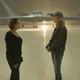 Co-director Anna Boden directors Brie Larson and a stealth bomber.